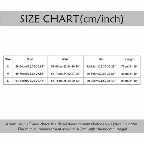Tabla de tallas con medidas en centímetros y pulgadas